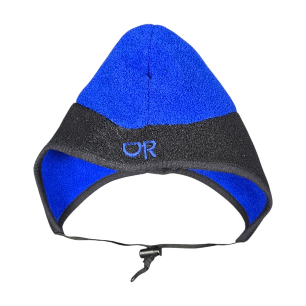 Outdoor Research Windstopper Fleece Hat Blue Black Size Small Winter Cap OR